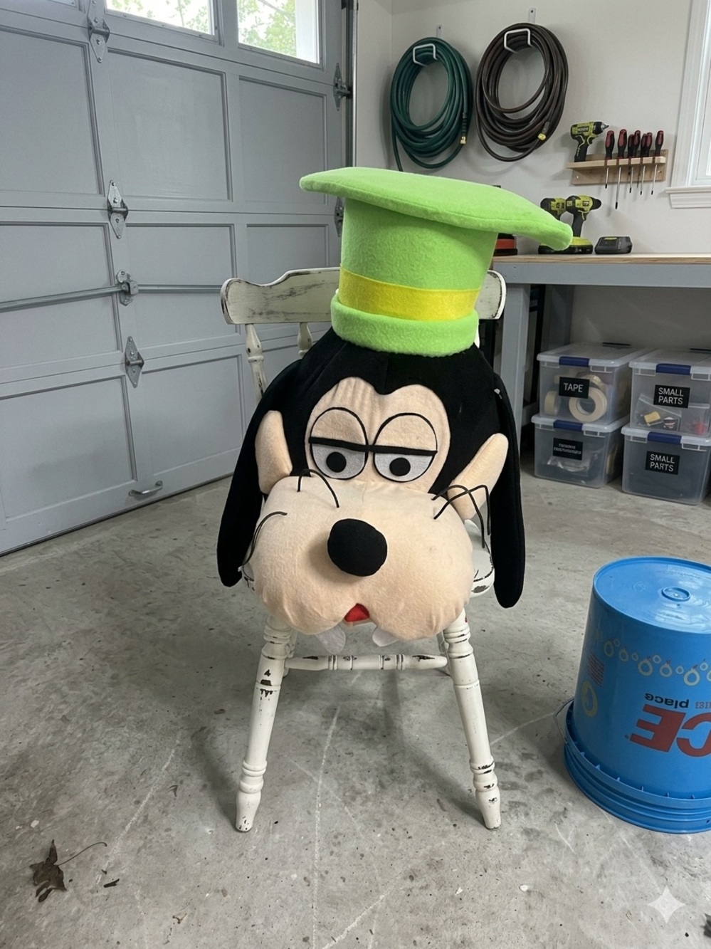 Goofy Plush Mascot Costume Head Adult Size.